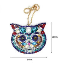 Charger l&#39;image dans la galerie, Pendentif Diamond Painting Chats Ensemble de 4 pièces