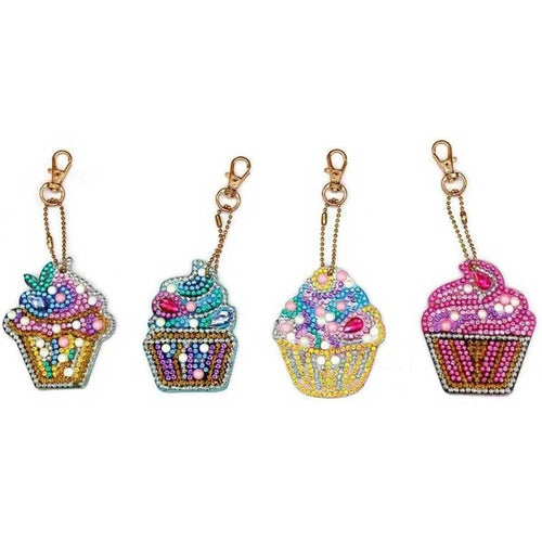 Pendentif Diamond Painting Muffin Ensemble de 4 pièces