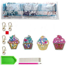 Charger l&#39;image dans la galerie, Pendentif Diamond Painting Muffin Ensemble de 4 pièces