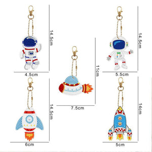 Pendentif sur le thème de l'Espace pour Diamond Painting Ensemble de 5 pièces