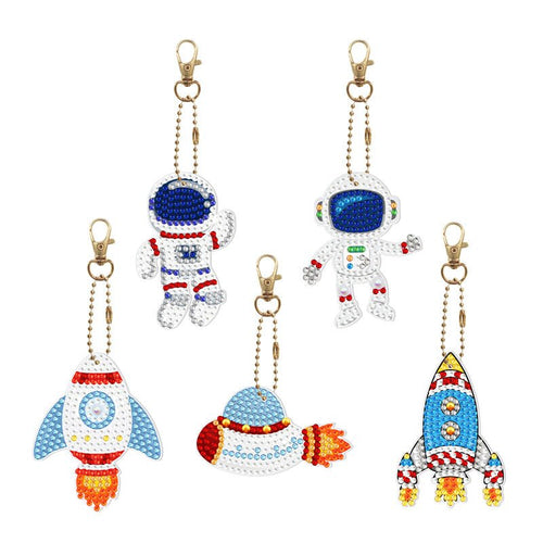 Pendentif sur le thème de l'Espace pour Diamond Painting Ensemble de 5 pièces