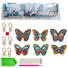 Charger l&#39;image dans la galerie, Ensemble de Pendentifs Papillon Diamond Painting de 6 pièces