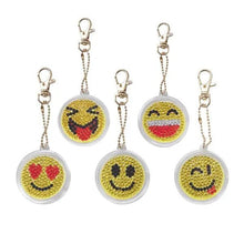Charger l&#39;image dans la galerie, Pendentif Diamond Painting Smiley Ensemble de 5 pièces