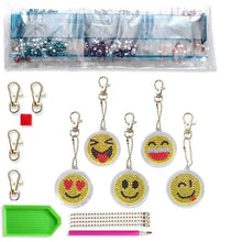 Charger l&#39;image dans la galerie, Pendentif Diamond Painting Smiley Ensemble de 5 pièces