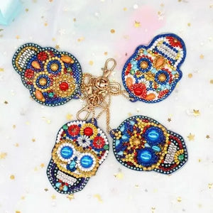 Pendentif Crâne Diamond Painting Ensemble de 4 pièces