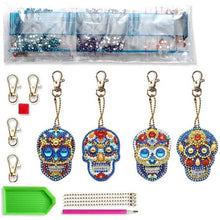 Charger l&#39;image dans la galerie, Pendentif Crâne Diamond Painting Ensemble de 4 pièces