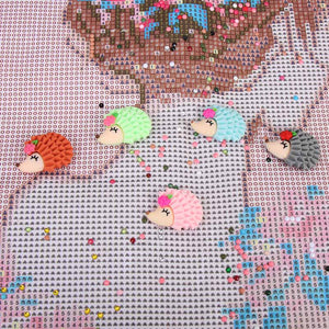 Aimant de maintien Diamond Painting Hérisson 5 Couleurs Accessoires