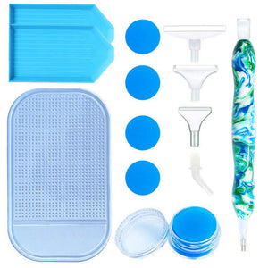 Stylo Premium Diamond Painting Ergonomique Jeu de Couleurs 5 Variantes