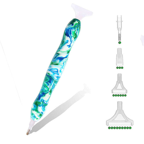 Stylo Premium Diamond Painting Ergonomique Jeu de Couleurs 5 Variantes