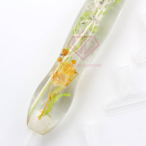 Stylo Premium Ergonomique Diamond Painting Plantes Vertes Orange