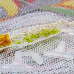 Stylo Premium Ergonomique Diamond Painting Plantes Vertes Orange