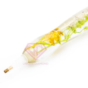 Stylo Premium Ergonomique Diamond Painting Plantes Vertes Orange