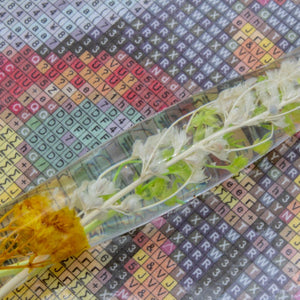 Stylo Premium Ergonomique Diamond Painting Plantes Vertes Orange