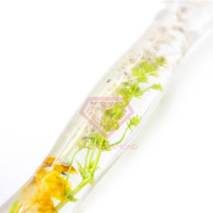 Stylo Premium Ergonomique Diamond Painting Plantes Vertes Orange