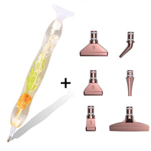 Charger l&#39;image dans la galerie, Stylo Premium Ergonomique Diamond Painting Plantes Vertes Orange