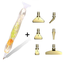 Charger l&#39;image dans la galerie, Stylo Premium Ergonomique Diamond Painting Plantes Vertes Orange