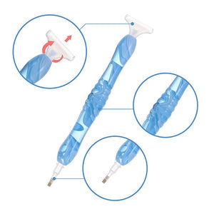 Stylo Premium Diamond Painting Bleu Clair 5 Variantes