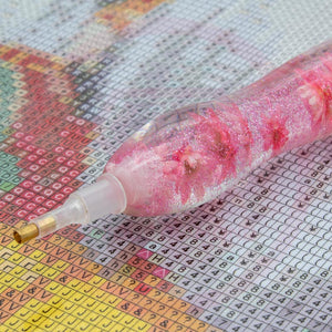 Stylo Premium Ergonomique Diamond Painting Fleurs Roses