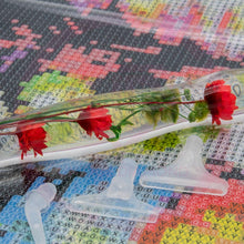 Charger l&#39;image dans la galerie, Stylo Premium Ergonomique Diamond Painting Fleurs Rouges