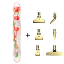 Charger l&#39;image dans la galerie, Stylo Premium Ergonomique Diamond Painting Fleurs Rouges