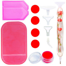 Charger l&#39;image dans la galerie, Stylo Premium Ergonomique Diamond Painting Fleurs Rouges