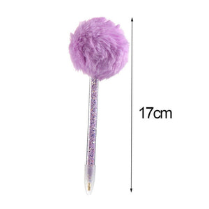 Stylo à Paillettes Diamond Painting avec Pompon en 4 Couleurs Accessoire