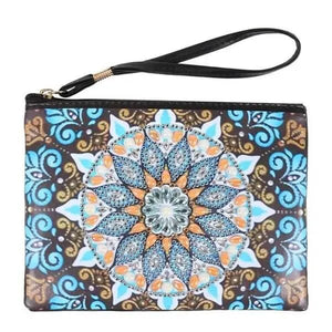 Sac Poignet Diamond Painting avec Mandala Bleu