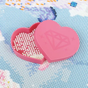 Plateau Organisateur en Forme de Cœur Diamond Painting Accessoire