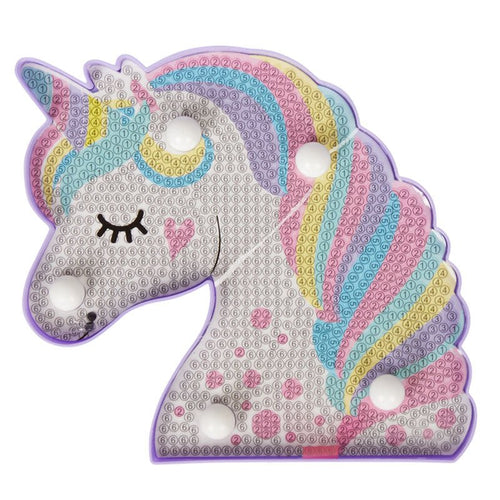 Lumière LED Diamond Painting Licorne