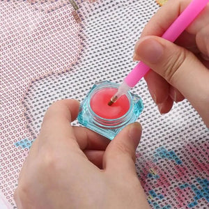 Boîte à Cire en Cristal Diamond Painting avec Accessoires de Cire