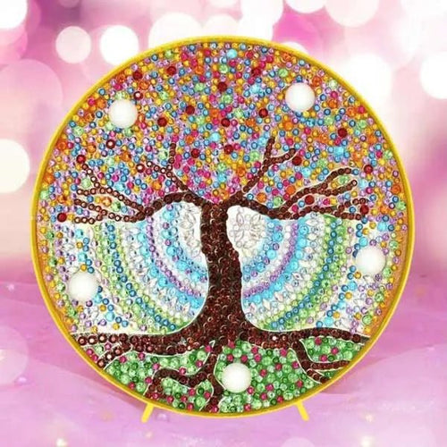 Lampe LED Diamond Painting Arbre