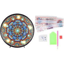 Charger l'image dans la galerie, Lampe LED Diamond Painting Étoile Mandala Bleue