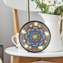 Charger l'image dans la galerie, Lampe LED Diamond Painting Étoile Mandala Bleue