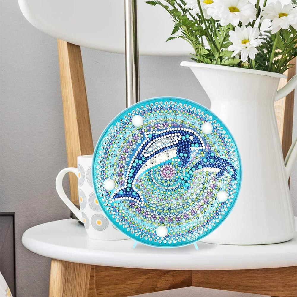 Lampe Vintage Le Dauphin Pied En Métal - Label Emmaüs Lampe Vintage Le Dauphin Pied En Métal - Label Emmaüs