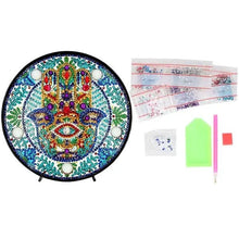 Charger l'image dans la galerie, Lampe LED Diamond Painting Main Hamsa