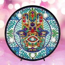 Charger l'image dans la galerie, Lampe LED Diamond Painting Main Hamsa