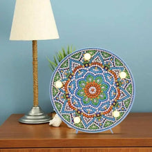 Charger l'image dans la galerie, Lumière LED Diamond Painting Mandala Bleu