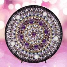 Charger l'image dans la galerie, Lampe LED Diamond Painting Mandala Violet
