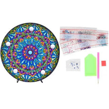 Charger l'image dans la galerie, Lampe LED Diamond Painting Mandala Bleu