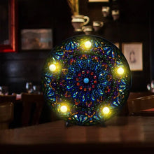 Charger l'image dans la galerie, Lampe LED Diamond Painting Mandala Bleu