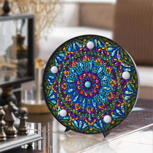 Charger l'image dans la galerie, Lampe LED Diamond Painting Mandala Bleu