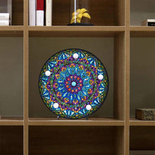 Charger l'image dans la galerie, Lampe LED Diamond Painting Mandala Bleu