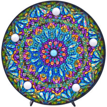 Charger l'image dans la galerie, Lampe LED Diamond Painting Mandala Bleu