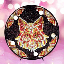 Charger l'image dans la galerie, Lampe LED Diamond Painting Renard Mandala