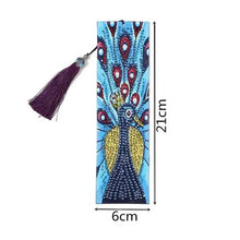 Charger l'image dans la galerie, Marque-Pages Diamond Painting avec Paon Bleu