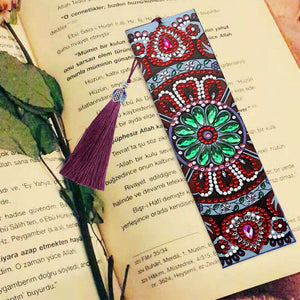 Marque-Pages Diamond Painting Fleur avec Cœur
