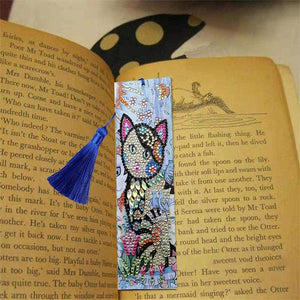 Marque-Pages Diamond Painting Chat