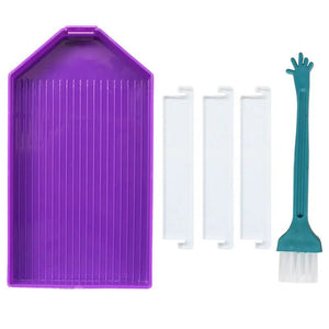 Plateau Multifonctionnel Diamond Painting en 4 Couleurs Accessoire