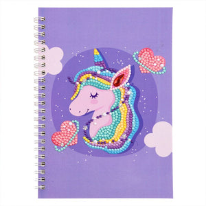 Cahier Diamond Painting Licorne Violet