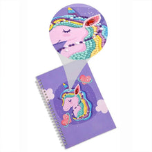 Charger l&#39;image dans la galerie, Cahier Diamond Painting Licorne Violet